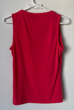 Load image into Gallery viewer, 7th Avenue New York & Co Womens Coral Sleeveless Front Zip Blouse Top Size XS