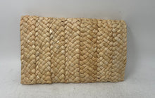 Load image into Gallery viewer, Unbranded Womens Beige Woven Straw Flap Mini Envelope Clutch Purse