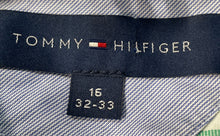 Load image into Gallery viewer, Tommy Hilfiger Mens Green & White Gingham Print Long Sleeve Dress Shirt Size 16