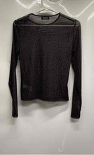 Load image into Gallery viewer, Gap Womens Brown Black Printed Long Sleeve Crew Neck Pullover Blouse Top Size S
