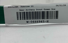 Load image into Gallery viewer, Bear Archery Youth Green Adjustable Draw Weights Scout 33" Compound Bow