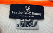 Load image into Gallery viewer, Psycho Bunny Mens White Cotton Long Sleeve Regular Fit Polo Shirt Size 3