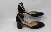 Load image into Gallery viewer, Bandolino Womens Lets Add Black Leather Square Toe Ankle Strap Heels Size 8.5M