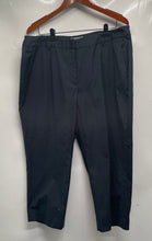 Load image into Gallery viewer, Liz Claiborne Womens Sloane Black Flat Front Slash Pocket Cropped Pants Size 18W