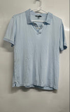 Load image into Gallery viewer, Banana Republic Mens Light Blue Cotton Short Sleeve Regular Fit Polo Shirt Sz S