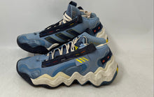 Load image into Gallery viewer, Adidas Womens Exhibit B Mid GZ2375 Blue Lace-Up Sneakers Shoes Size 8.5