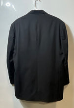 Load image into Gallery viewer, Adolfo Mens Black Wool Long Sleeve Single-Breasted Two Button Blazer Size 46