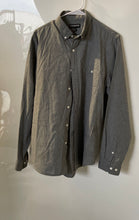 Load image into Gallery viewer, Express Mens Gray Cotton Long Sleeve Collared Dress Shirt Size M 15-15.5