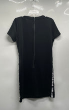 Load image into Gallery viewer, Karl Lagerfeld Womens Black Short Sleeve Back-Zip Knee-Length Shift Dress