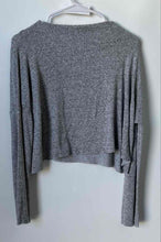 Load image into Gallery viewer, Zara Womens Gray Knitted Boat Neck Long Sleeve Pullover Sweater Size Small
