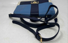 Load image into Gallery viewer, Nanette Lepore Womens Beige Blue Inner Pockets Adjustable Strap Crossbody Bag