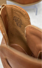 Load image into Gallery viewer, Sam & Libby Womens Westy Cali Brown Block Heel Back-Zip Ankle Booties Size 5