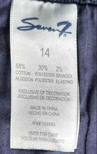 Load image into Gallery viewer, Seven7 Jeans Womens Blue Regular Fit Pockets Whiskered Denim Shorts Size 14