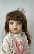 Load image into Gallery viewer, 1991A Christmas Prayer Collectors Brown Hair Blue Eyes Decorative Porcelain Doll