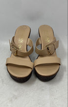 Load image into Gallery viewer, Italian Shoemakers Womens Rosy Tan Brown Wedge Heel Slip-On Slide Sandals Size 7
