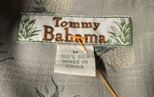 Load image into Gallery viewer, Tommy Bahama Mens Green Printed Silk Short Sleeve Collared Button-Up Shirt Sz M