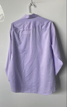 Load image into Gallery viewer, Calvin Klein Mens Light Purple Regular Fit Collared Non-Iron Dress Shirt Size 16