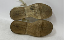 Load image into Gallery viewer, Mini Melissa Girls Mar White Glitter Open Toe Ankle Strap Sandals Size 13