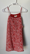 Load image into Gallery viewer, Loft Womens Coral White Floral Sleeveless Spagatti Strap Tank Top Size LP