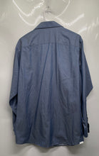 Load image into Gallery viewer, Calvin Klein Mens Blue Regular Fit Performance Non-Iron Dress Shirt Size 15.5