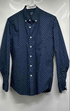 Load image into Gallery viewer, J.Crew Mens Blue Printed Slim Untucked Long Sleeve Button-Up Shirt Size S