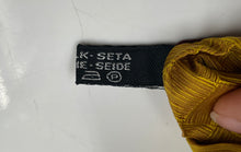 Load image into Gallery viewer, Salvatore Ferragamo Mens Yellow Geometric Print Silk Designer Tie Made In Italy