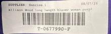Load image into Gallery viewer, Allison Woods Womens Purple Notch Collar Long Length Trench Coat Size 22W