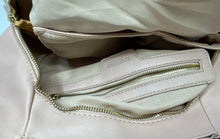 Load image into Gallery viewer, Bebe Womens Blush Pink Leather Inner Pocket Double Strap Zipper Shoulder Bag