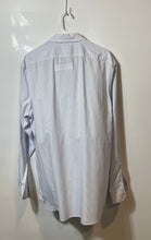 Load image into Gallery viewer, Banana Republic Mens White Blue Striped Cotton Slim Fit Button-Up Shirt Size XL