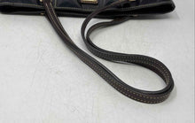 Load image into Gallery viewer, Dooney & Bourke Womens Lexington Black Brown Bottom Studs Inner Pockets Tote Bag