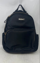 Load image into Gallery viewer, Prune Womens Black Inner Pockets Adjustable Strap Logo Plaque Zipper Backpack