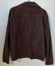 Load image into Gallery viewer, EA Collection Mens Brown Long Sleeve Spread Collar Full-Zip Jacket Size L