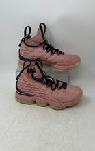 Load image into Gallery viewer, Nike Kids LeBron 15 943762-600 Pink Black Mid Top Lace-Up Sneaker Shoes Size 5Y