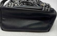 Load image into Gallery viewer, Tommy Hilfiger Womens Black Leather Adjustable Strap Key Chain Dome Backpack