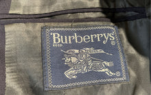 Load image into Gallery viewer, Authentic Burberry Mens Blue Pure Wool Two-Button Blazer No Size Pit To Pit 23"