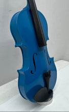 Load image into Gallery viewer, Mendini By Cecilio Blue Right-Handed 4 String Acoustic Violin With Bow In Case