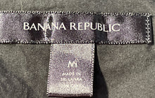 Load image into Gallery viewer, Banana Republic Womens Black Cotton Long Sleeve Button-Up Shirt Size Medium