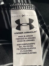 Load image into Gallery viewer, Under Armour Mens Black Striped Print Short Sleeve Collared Polo Shirt Size S