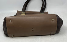 Load image into Gallery viewer, Ripani Womens Beige Leather Bottom Studs Top Handle Satchel Handbag