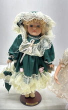 Load image into Gallery viewer, Lot Of 3 Pieces Vintage Mixed Porcelain Dolls Collectible With Outfits