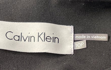 Load image into Gallery viewer, Calvin Klein Womens Black Long Sleeve Pockets Full-Zip Blazer Jacket Size 10P