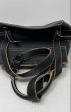 Load image into Gallery viewer, Darcy Marks Womens Black Leather Inner Pockets Adjustable Strap Backpack