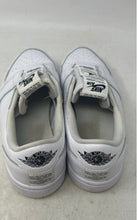 Load image into Gallery viewer, Nike Womens Air Jordan 1 Low Slip White Leather Round Toe Sneaker Shoes Size 7