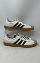 Load image into Gallery viewer, Adidas Womens VL Court Base JI1766 White Blue Lace-Up Sneaker Shoes Size 9.5