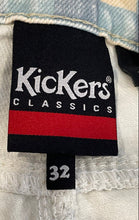 Load image into Gallery viewer, Kickers Classics Womens Multicolor Gingham Light Wash Straight Leg Jeans Size 32