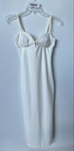 Load image into Gallery viewer, Zara Womens White Sleeveless Sweetheart Neck Midi Bodycon Dress Size S With Tag