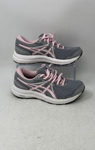 Load image into Gallery viewer, Asics Womens Gel Contend 7 1012A910 Gray Pink Lace-Up Sneaker Shoes Size 7 W