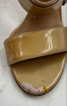 Load image into Gallery viewer, Authentic Salvatore Ferragamo Womens Lou Beige Slingback Sandals Size 7B Damaged