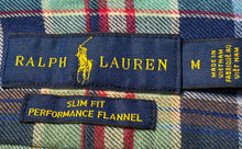 Load image into Gallery viewer, Ralph Lauren Mens Multicolor Plaid Slim Fit Long Sleeve Button-Up Shirt Size M