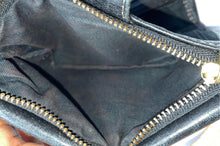 Load image into Gallery viewer, Fossil Womens Black Leather Credit Card Wristlet Wallet